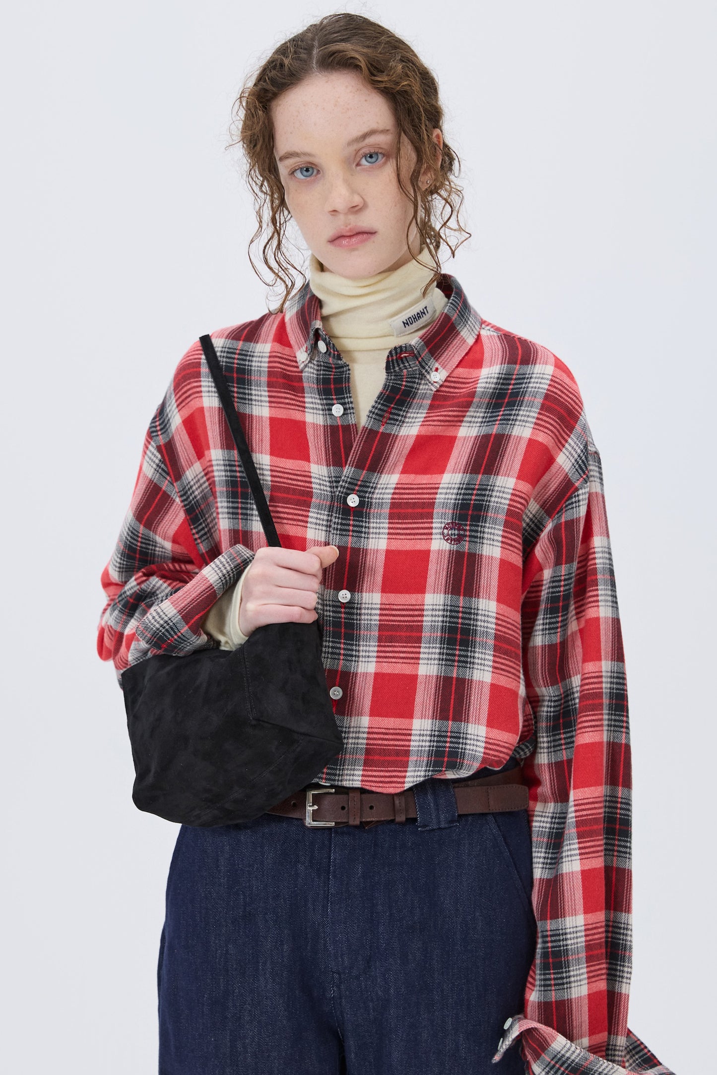 SUEDE PICNIC BAG BLACK