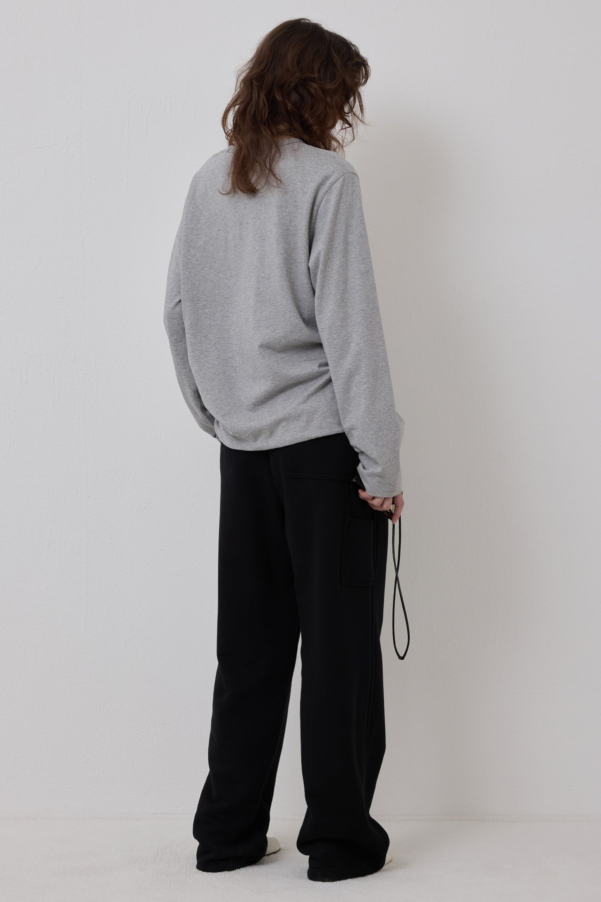 LONELY/LOVELY REVERSIBLE LONG SLEEVE T-SHIRT GRAY