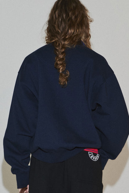LONELY/LOVELY CRACK SWEATSHIRT NAVY