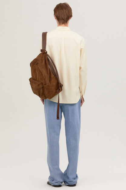 RELAXED POPLIN SHIRT IVORY