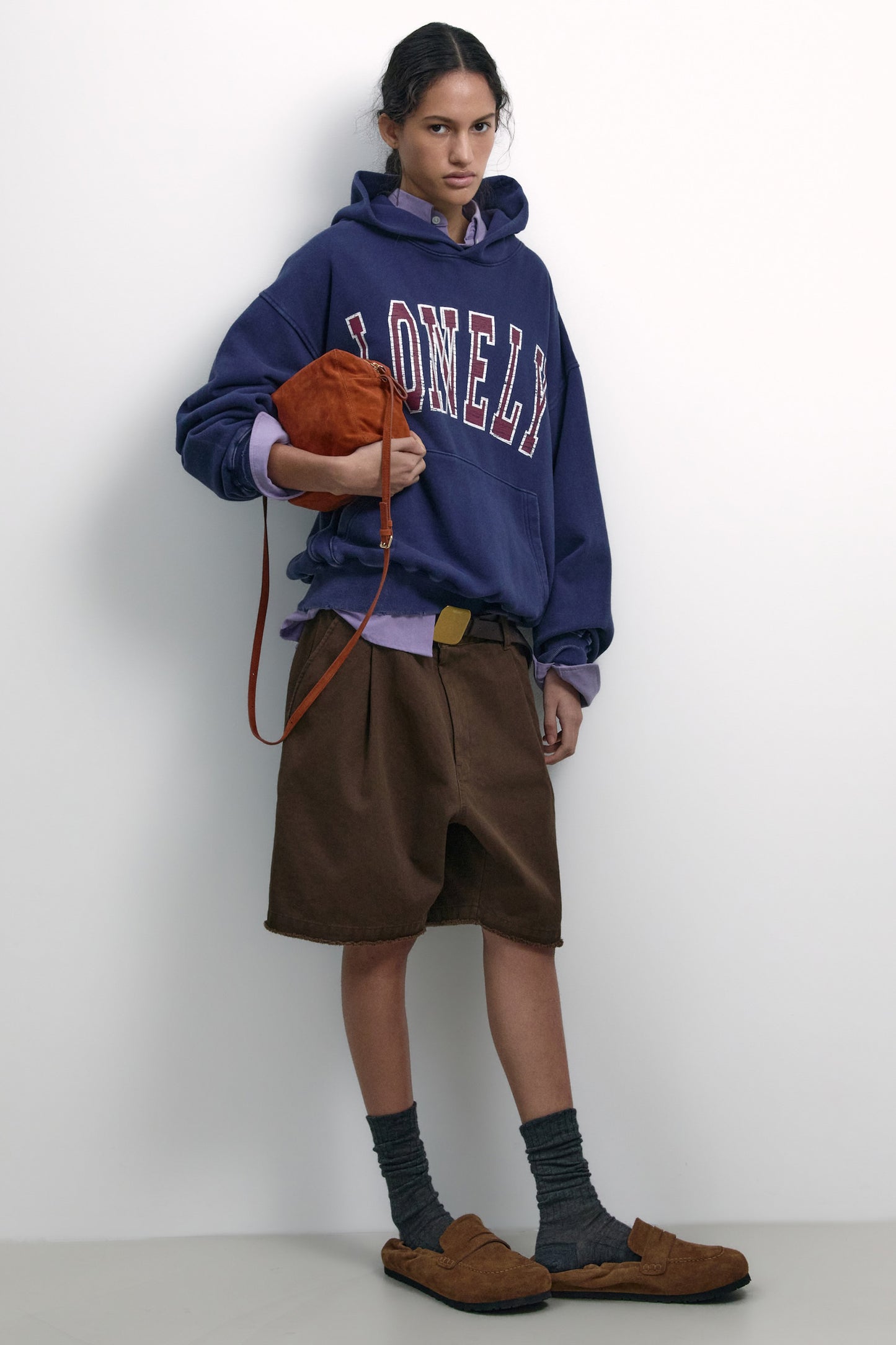 SUEDE PICNIC BAG CAMEL