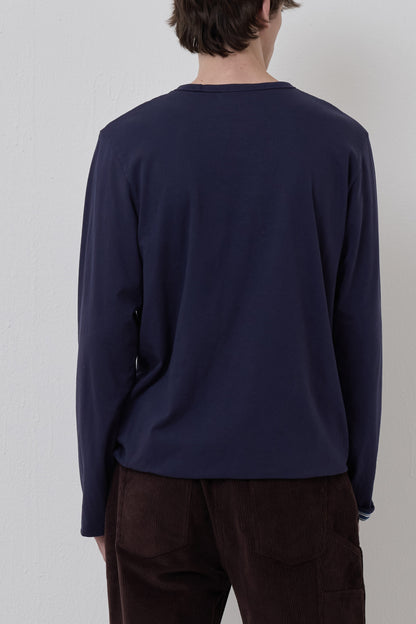 LONELY/LOVELY REVERSIBLE LONG SLEEVE T-SHIRT NAVY