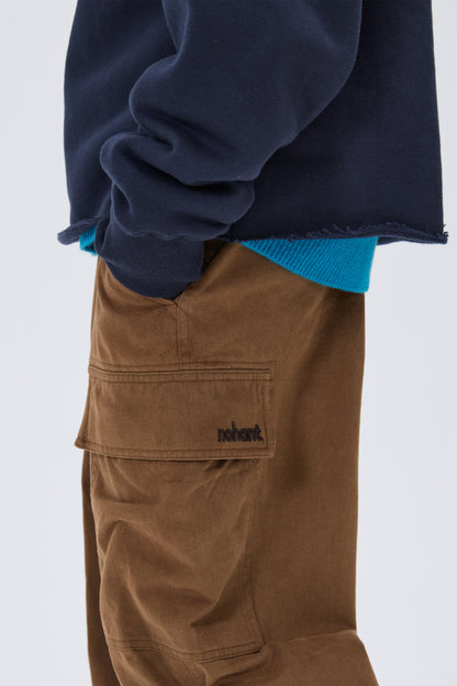 LONELY/LOVELY FLUFF CUT OFF HOODIE NAVY