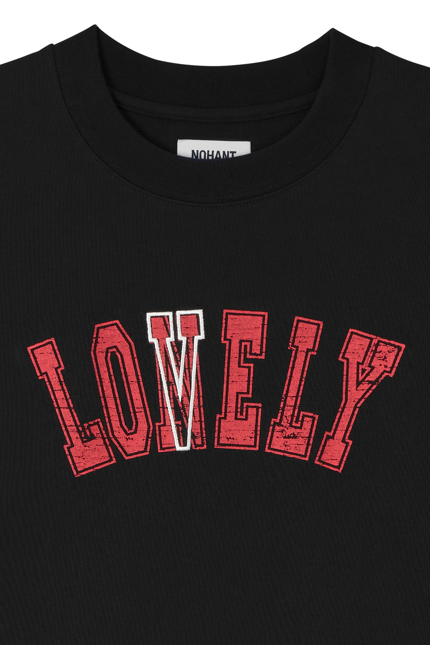 LONELY/LOVELY STRUCTURED T-SHIRT BLACK