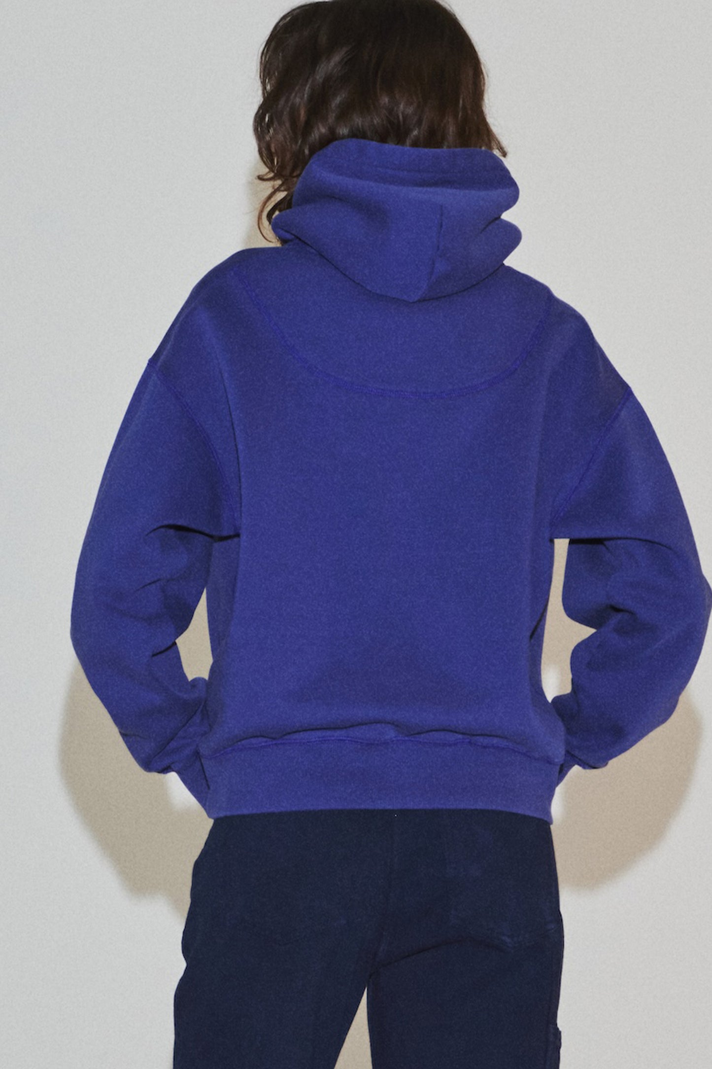 RETRO DAILY HOODIE BLUE