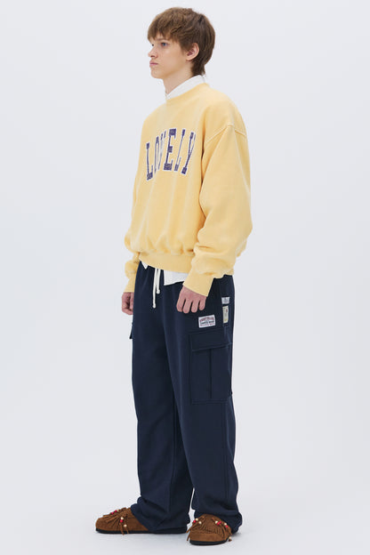 LONELY/LOVELY WASHED SWEATSHIRT MUSTARD