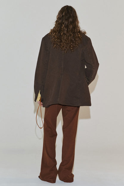 WASHED CAMPUS JACKET BROWN(COMING SOON)