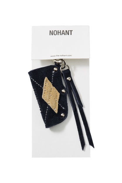 ARGYLE PREPPY LEATHER KEYRING