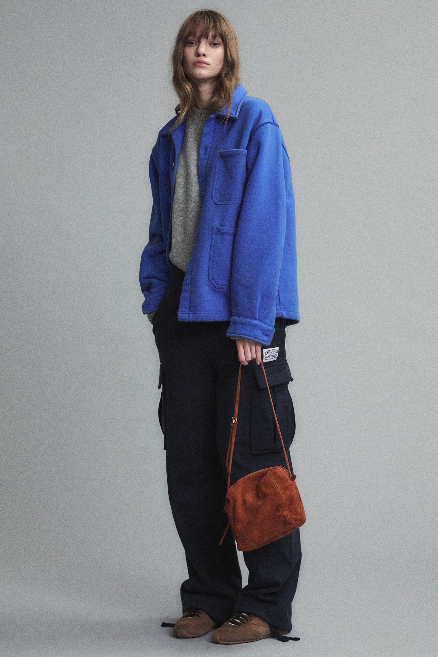 SUEDE PICNIC BAG CAMEL