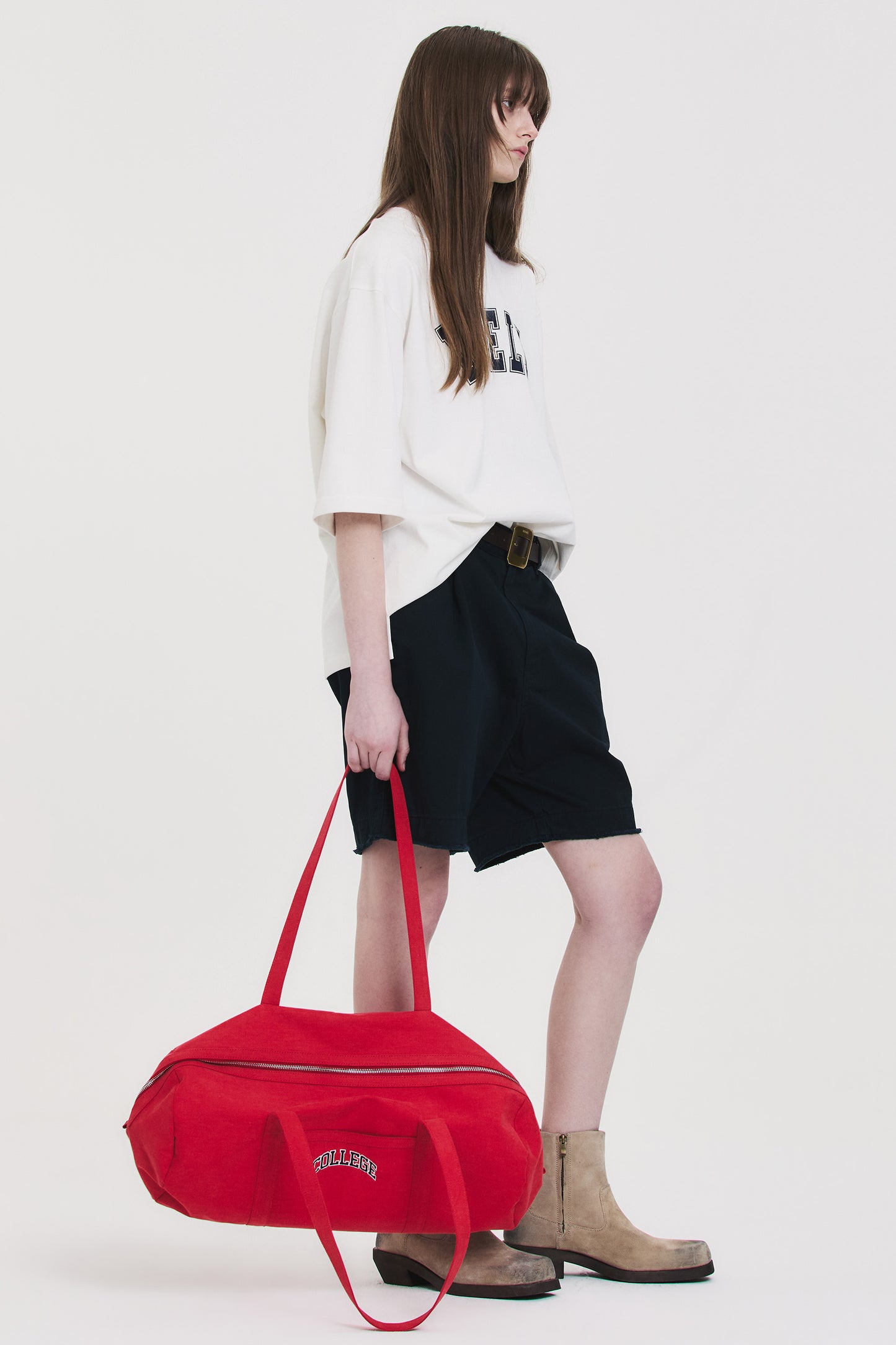 CANVAS DUFFEL BAG RED