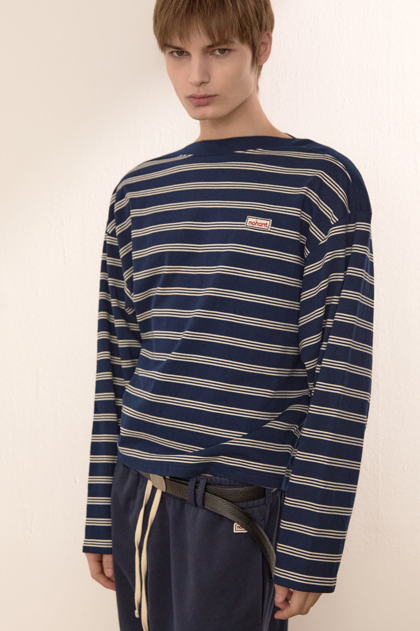 LEATHER CLIP BELT BLACK