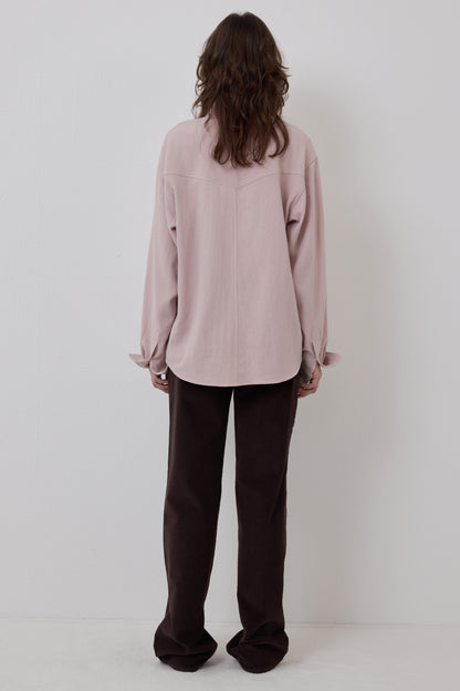 WORN-IN BUTTON DOWN SHIRT PINK