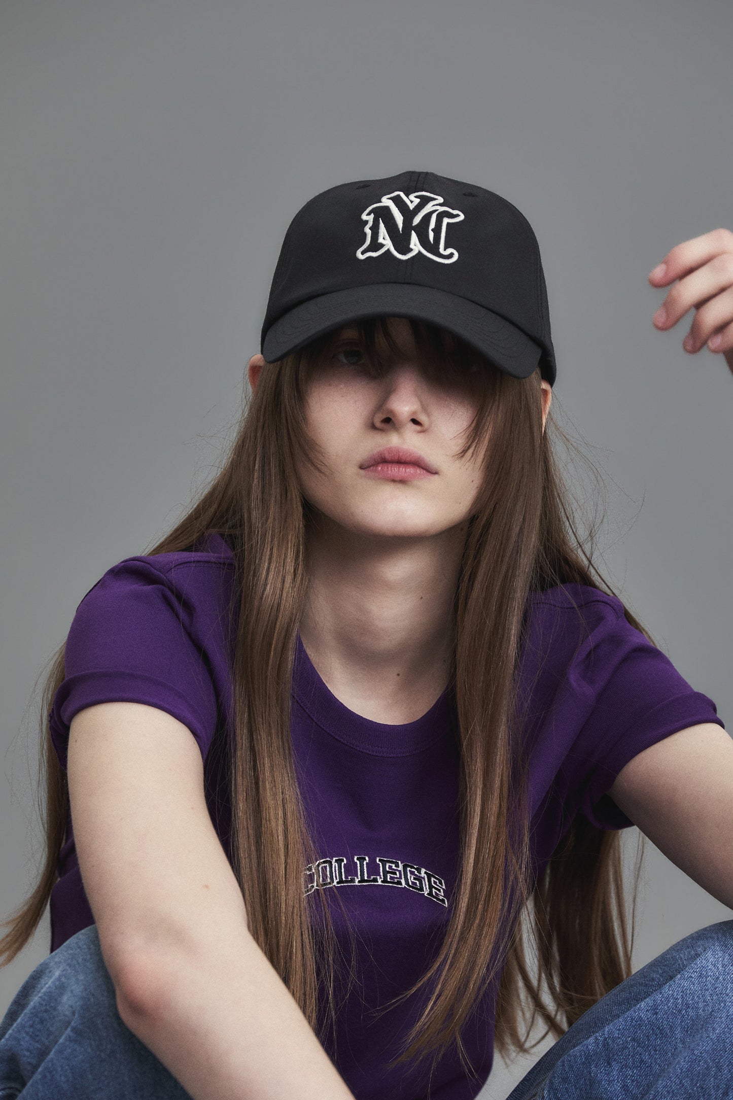 NYC NYLON BALL CAP BLACK