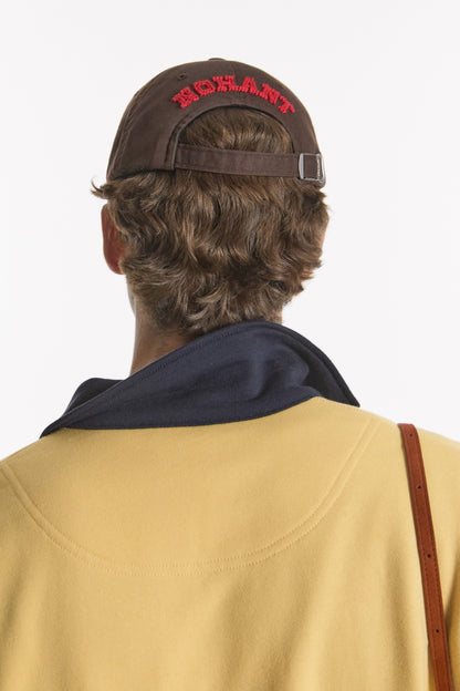 BACK PIXEL LOGO BALL CAP BROWN