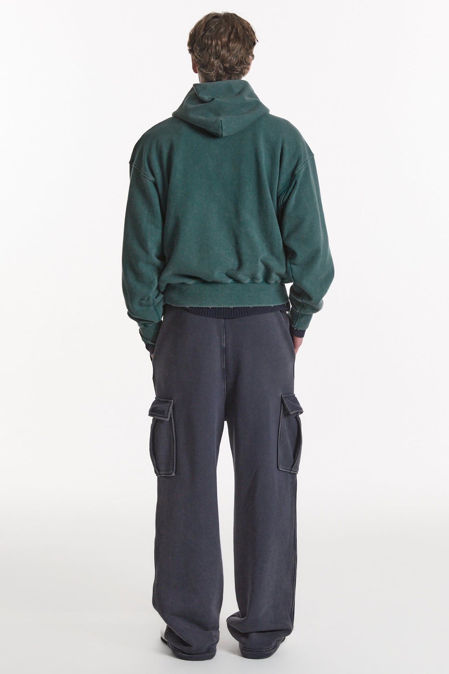 LONELY/LOVELY SALT WASHED HOODIE GREEN