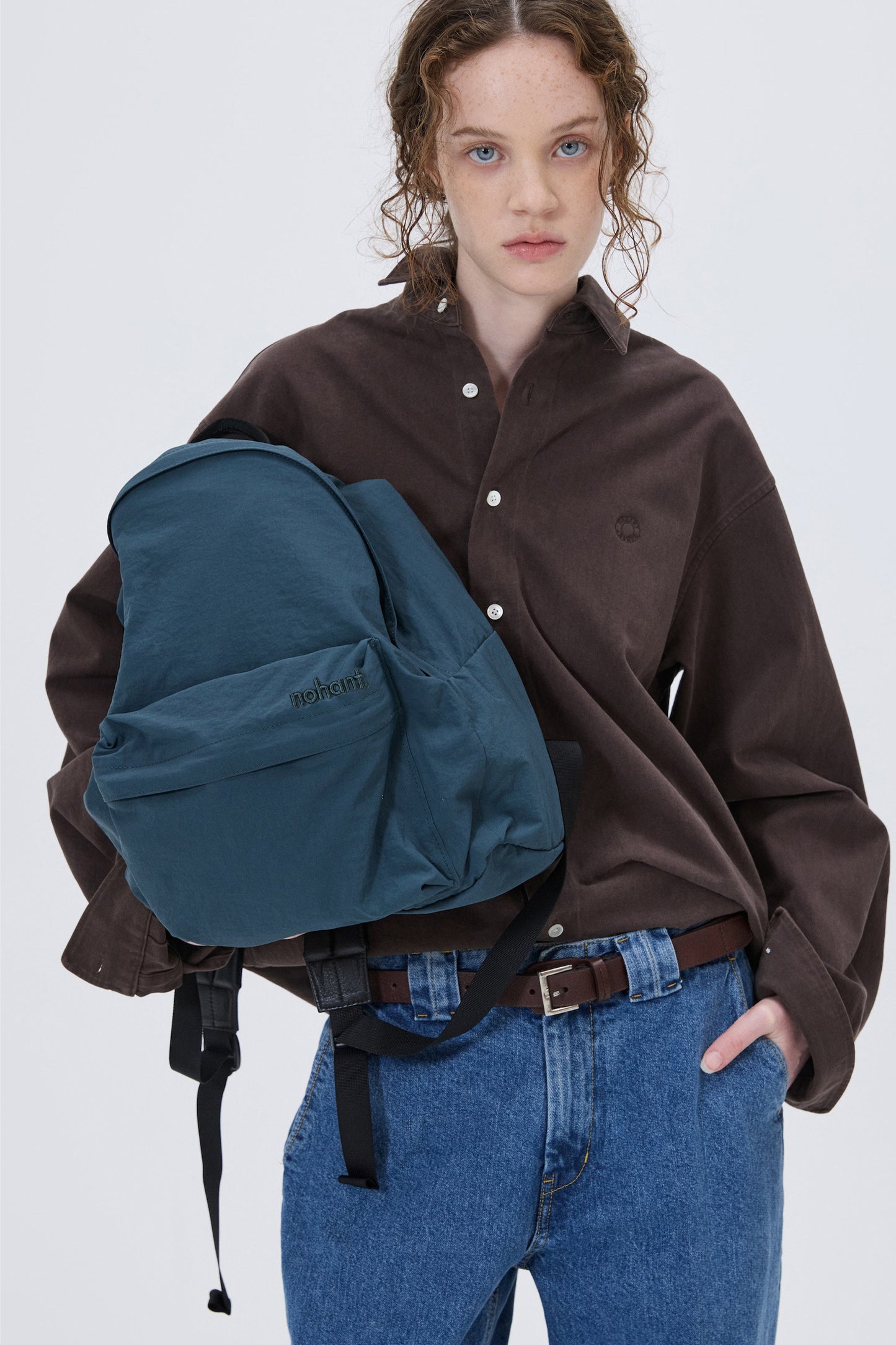 NYLON DAYPACK TEAL GREEN