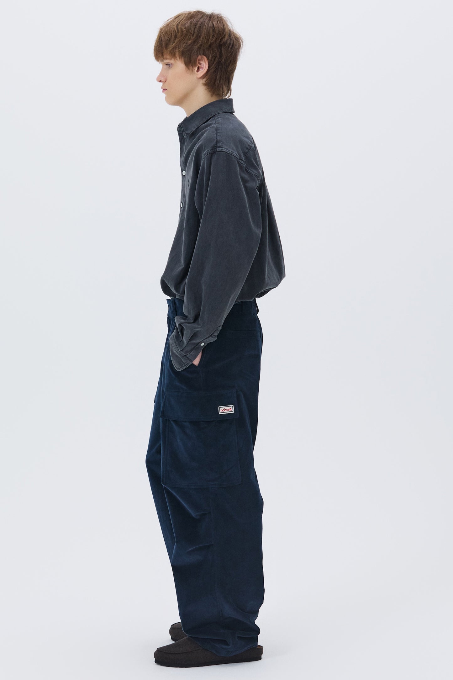 WASHED OXFORD SHIRT CHARCOAL