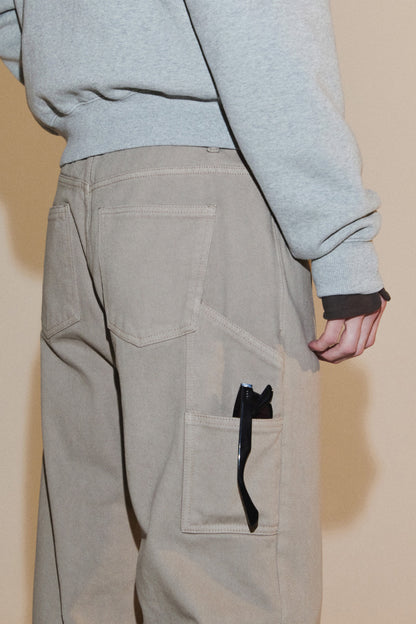 EASY UNIFORM PANTS BEIGE(WOMEN'S)