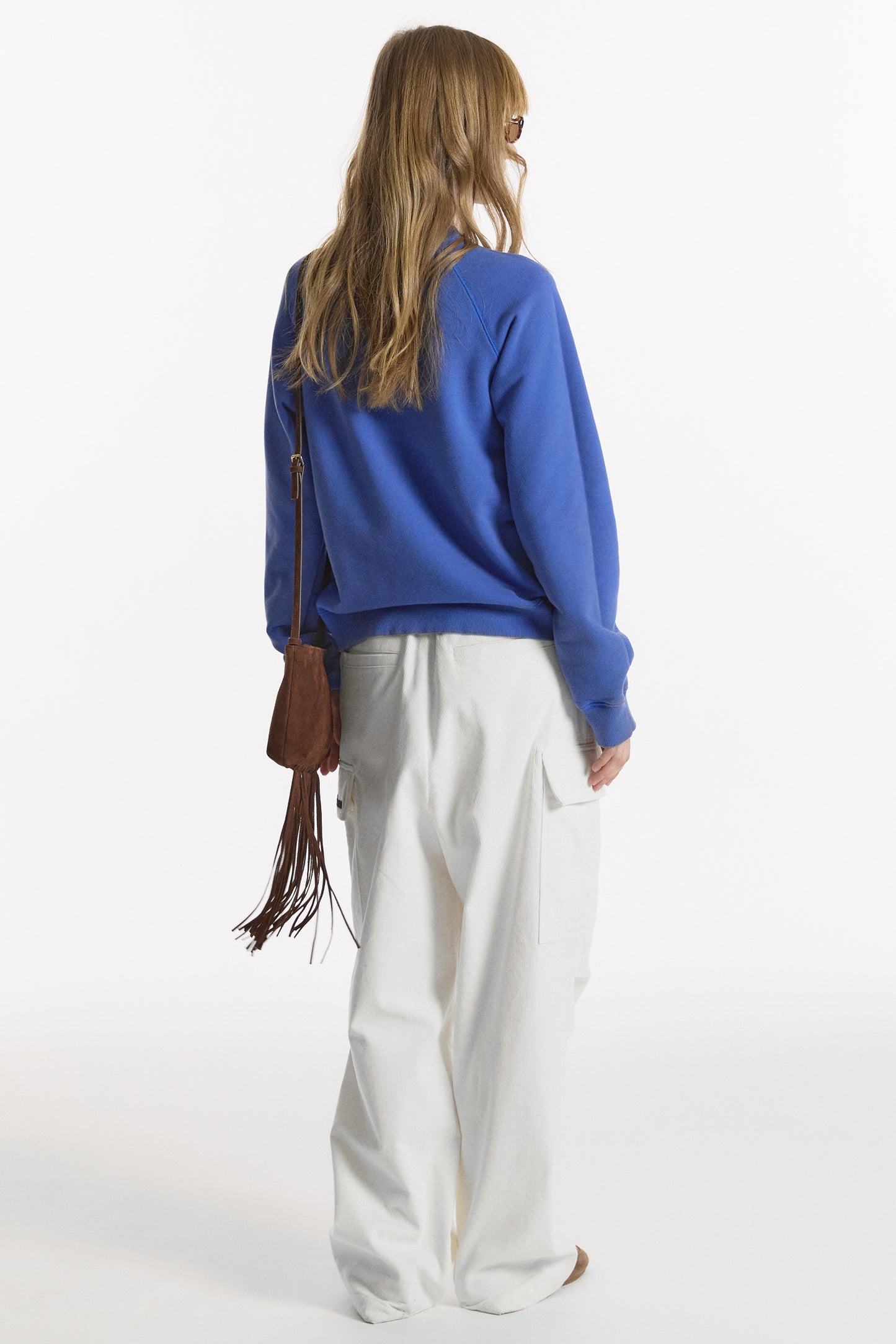 LONELY/LOVELY 90’s WASHED SWEATSHIRT BLUE