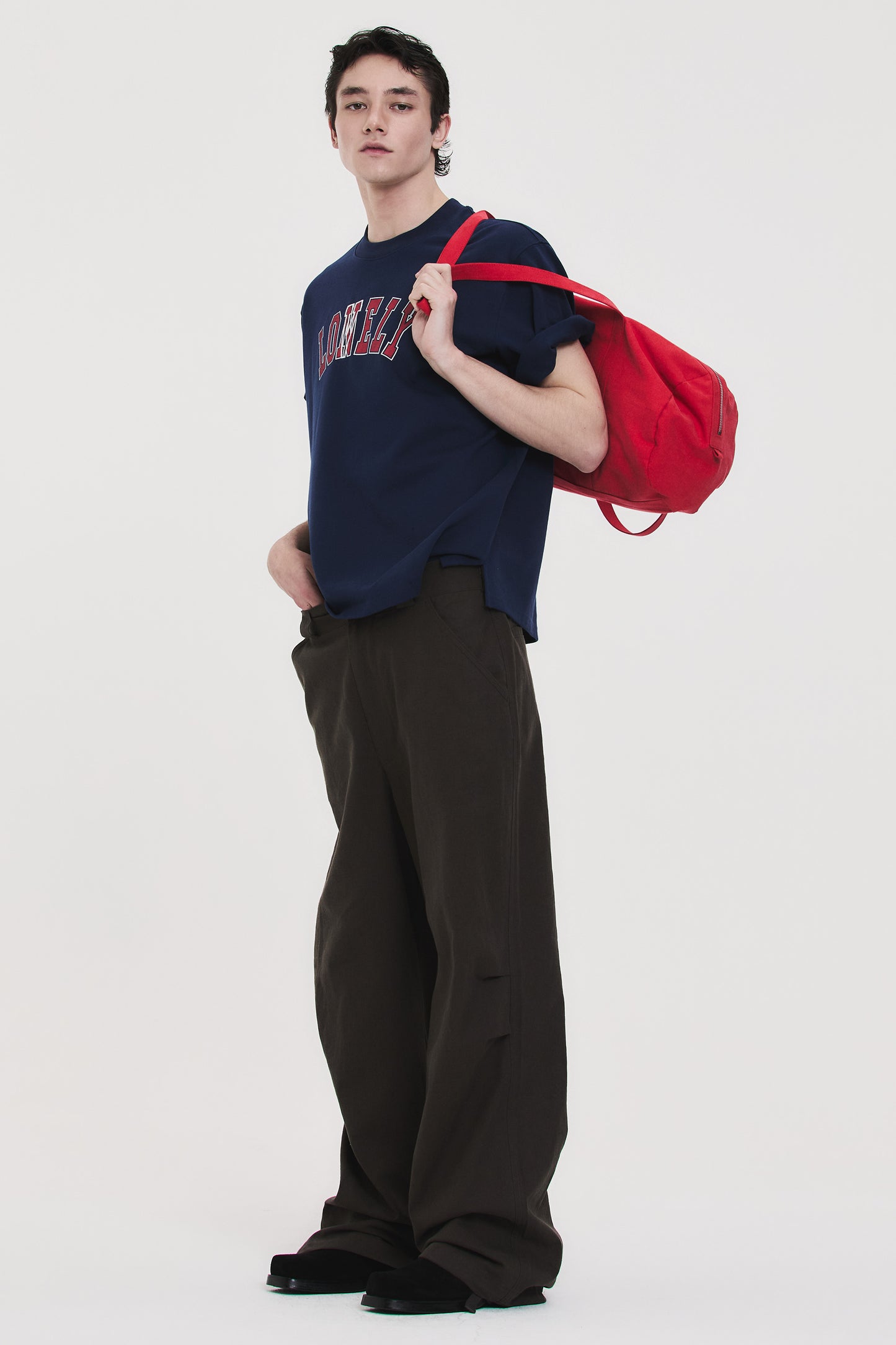 LONELY/LOVELY STRUCTURED T-SHIRT NAVY