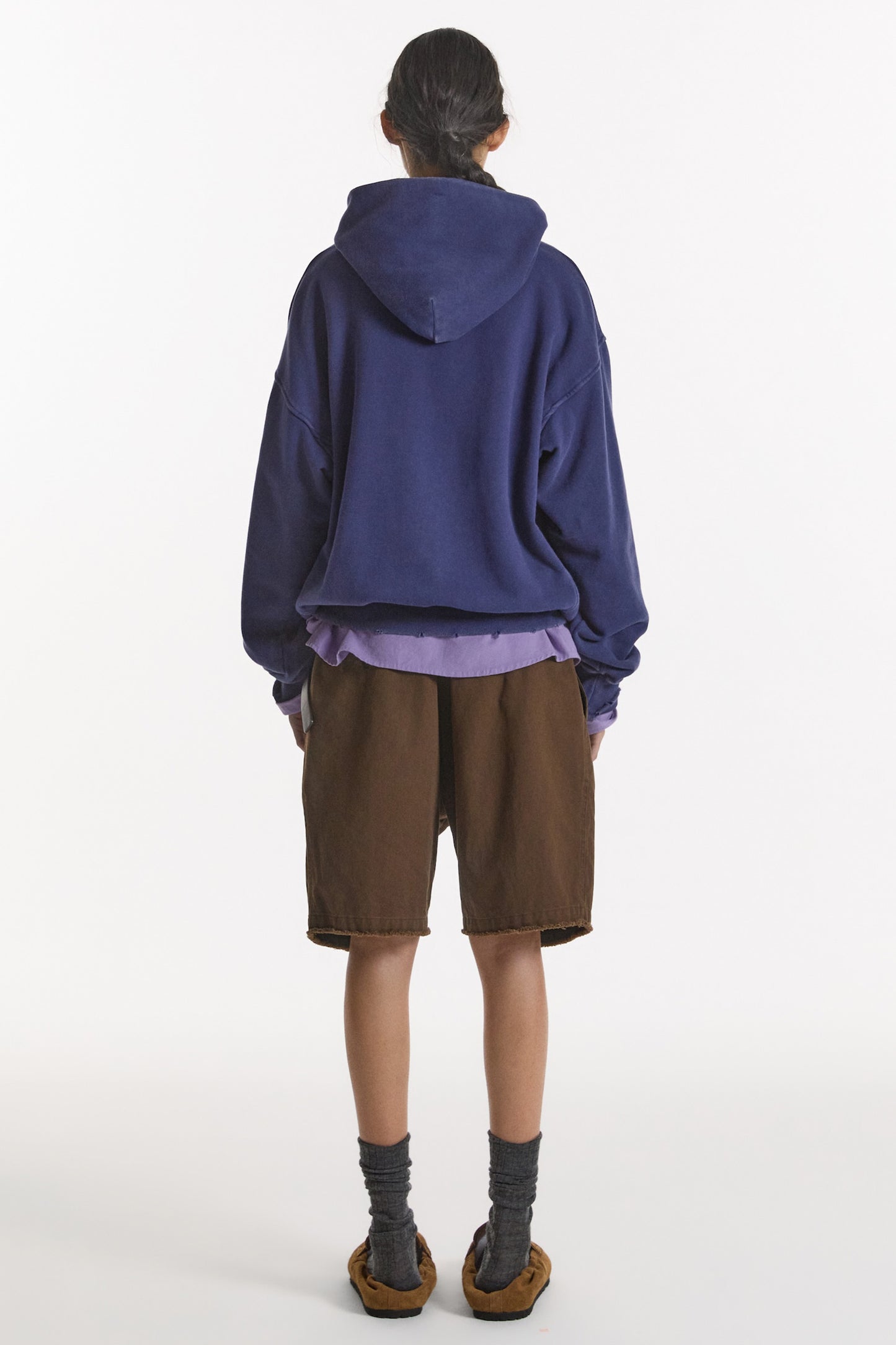 LONELY/LOVELY SALT WASHED HOODIE NAVY
