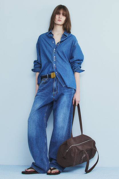 CANVAS DUFFEL BAG BROWN