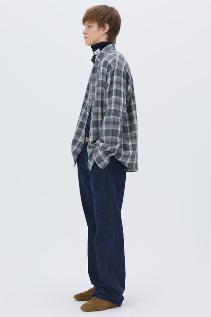 WESTERN CHECK SHIRT GRAY