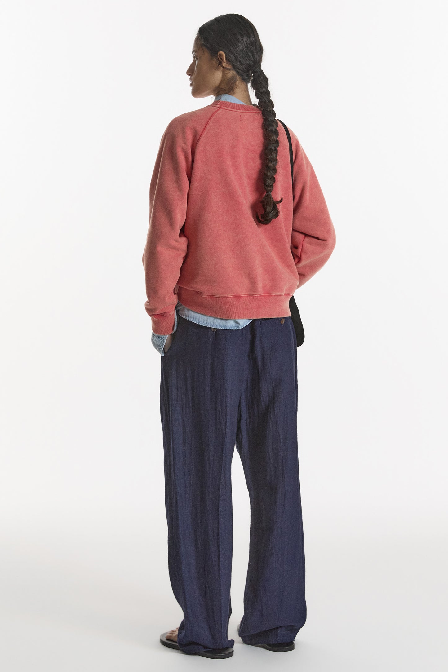 LONELY/LOVELY 90’s WASHED SWEATSHIRT RED