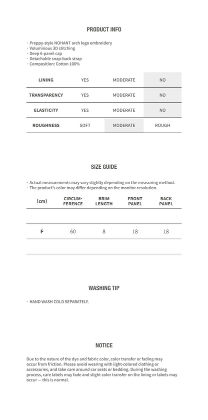 ARCH EMBROIDERY LOGO BALL CAP BLUE