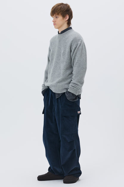 ESSENTIAL CASHMERE KNIT SWEATER GRAY