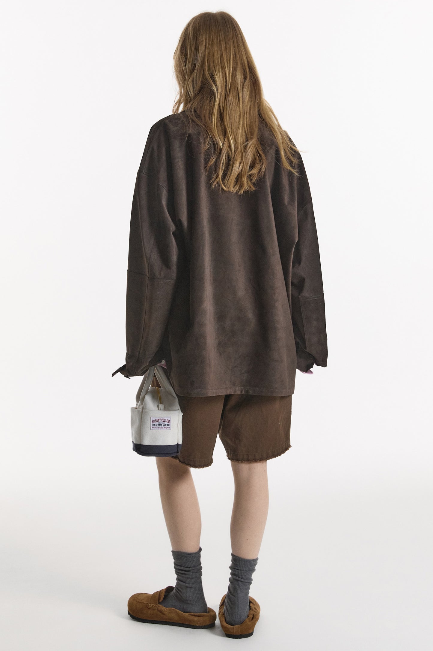 SUEDE WORK JACKET BROWN