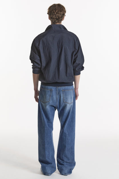 LIGHT STAND-COLLAR BLOUSON NAVY