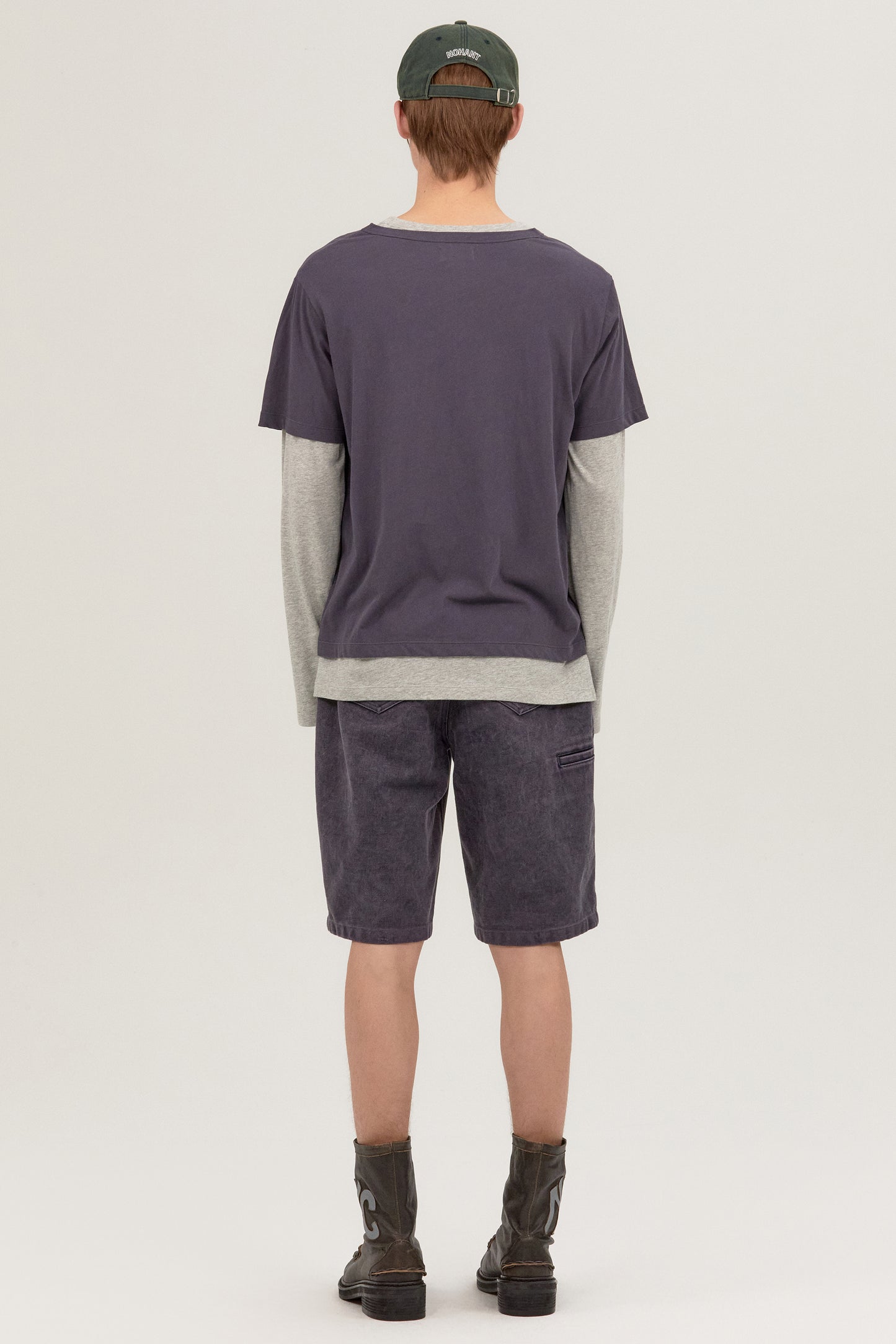 LAYERD T-SHIRTS SET CHARCOAL