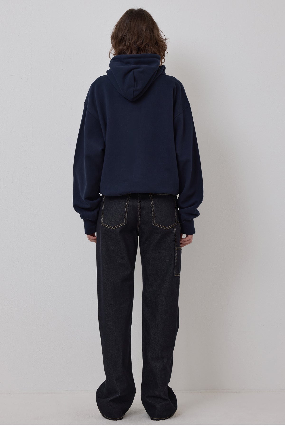 LONELY/LOVELY FLUFF HOODIE NAVY