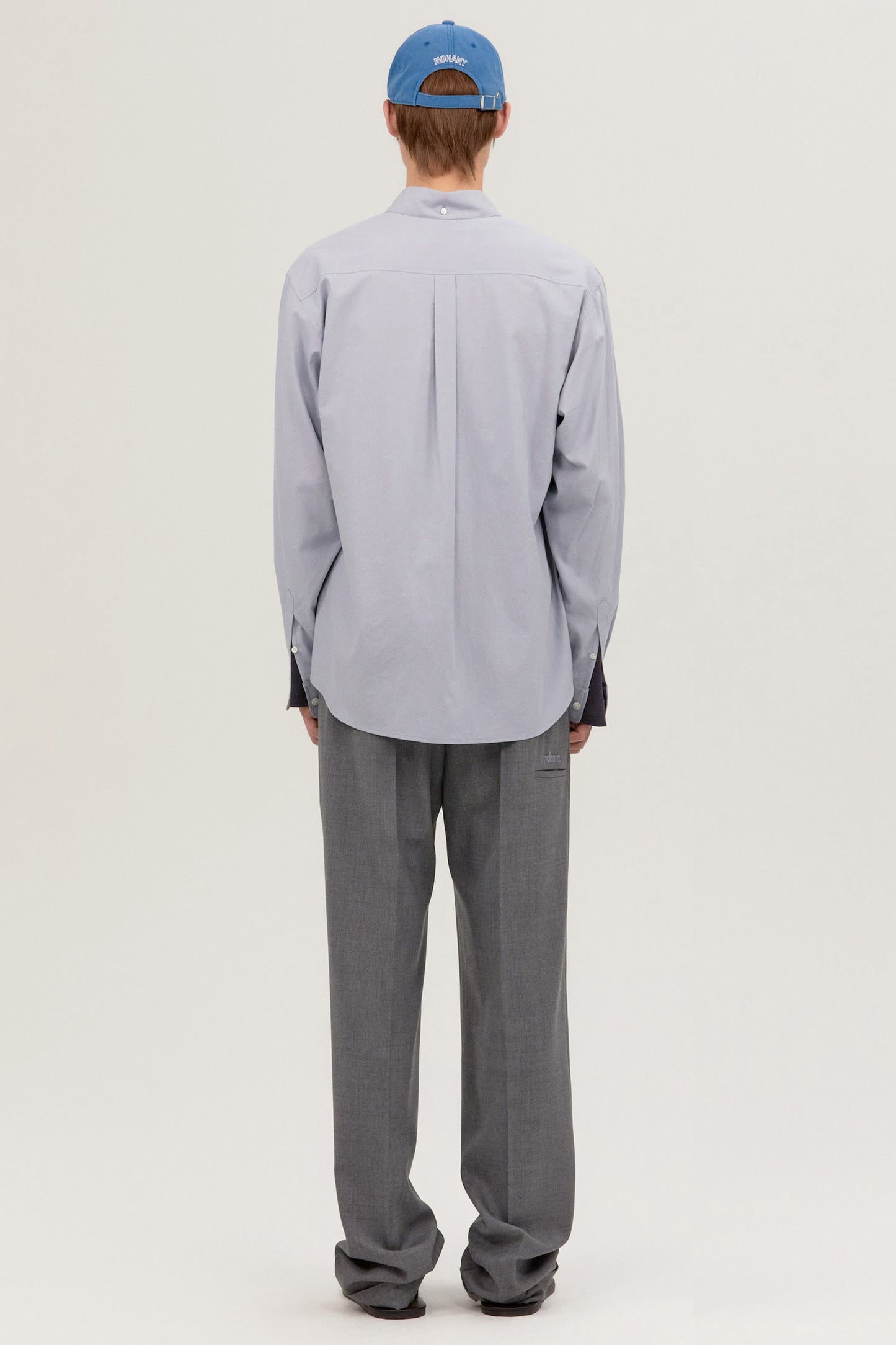 RELAXED POPLIN SHIRT LIGHT GRAY
