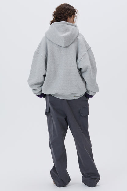 WASHED UTILITY CARGO PANTS CHARCOAL