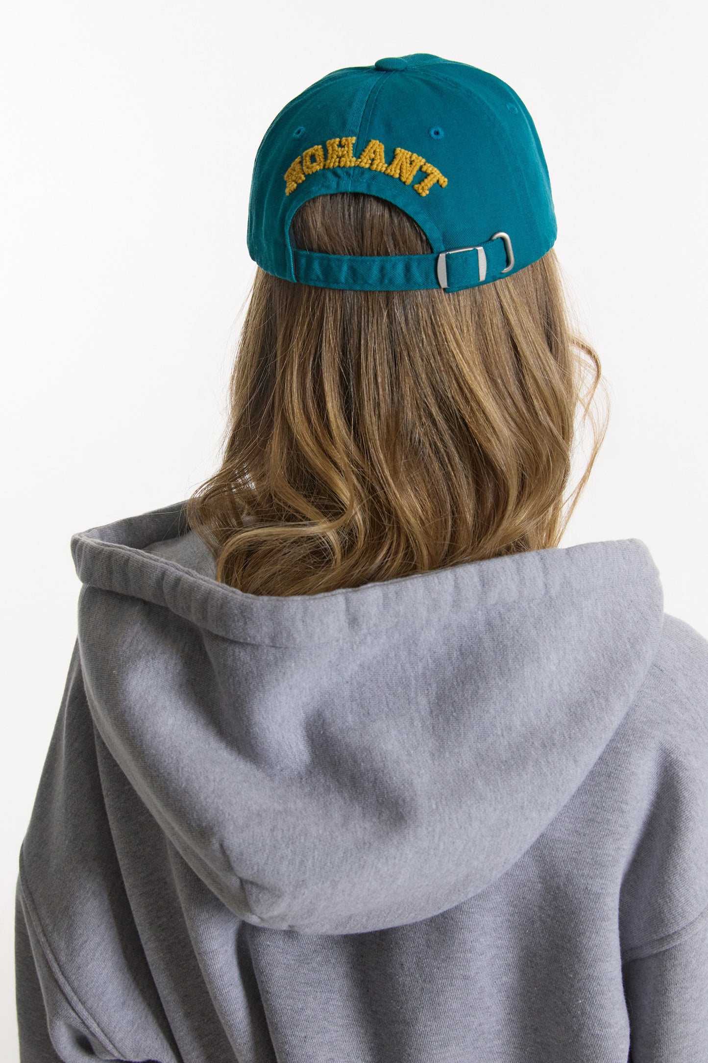 BACK PIXEL LOGO BALL CAP TEAL GREEN