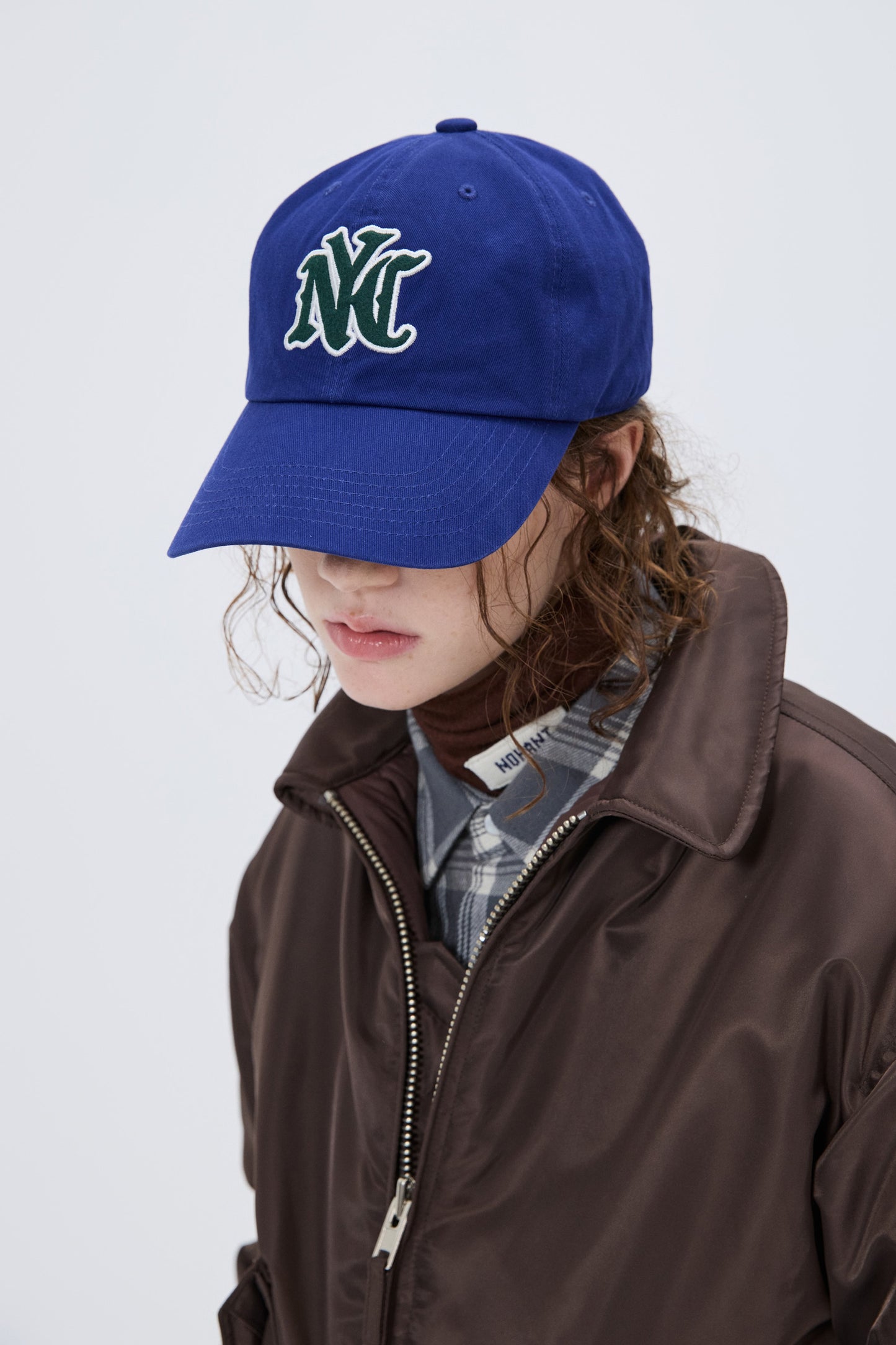 NYC FELT LOGO BALL CAP BLUE