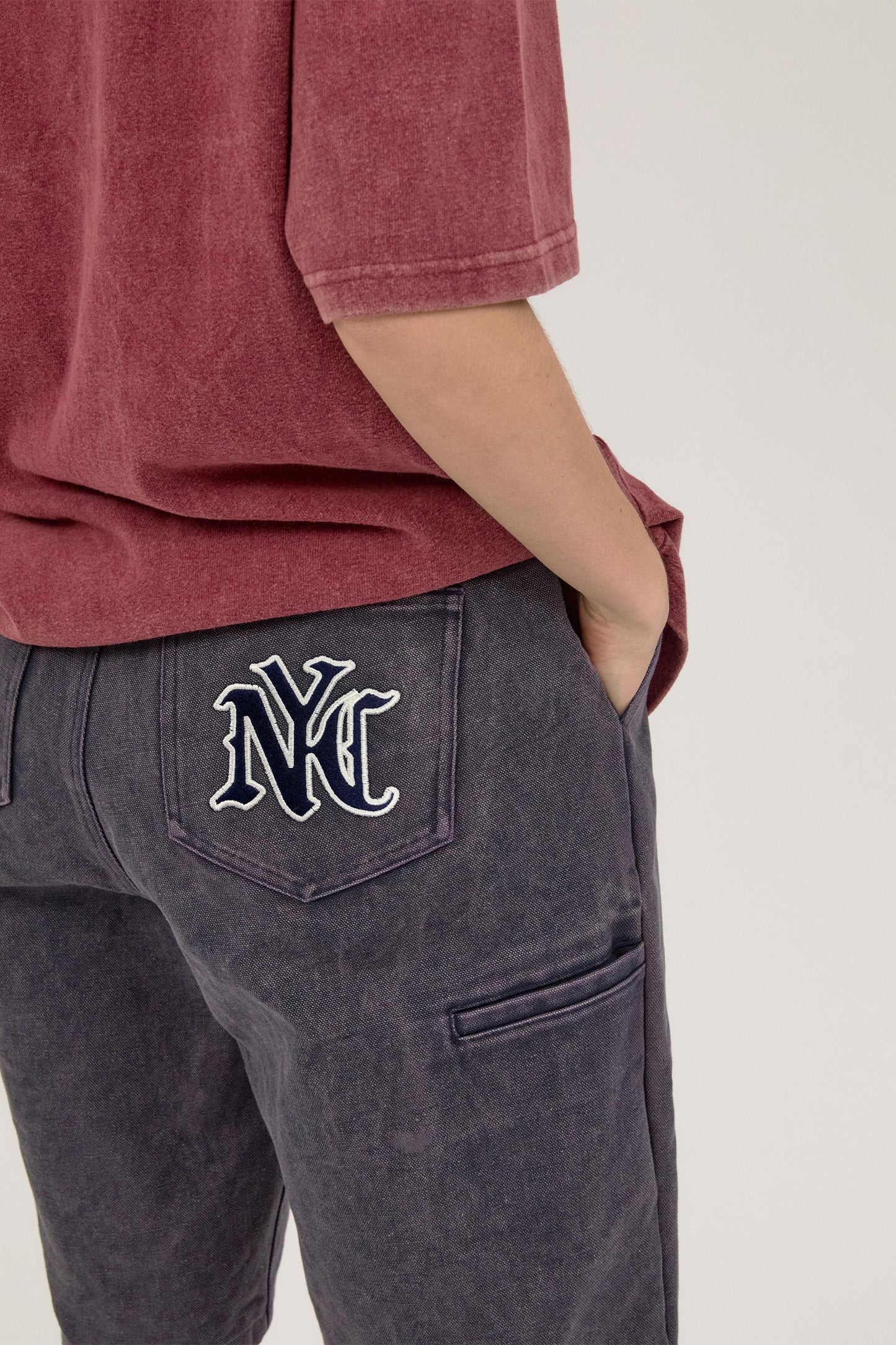 NYC REGULAR FIT WORK SHORTS NAVY