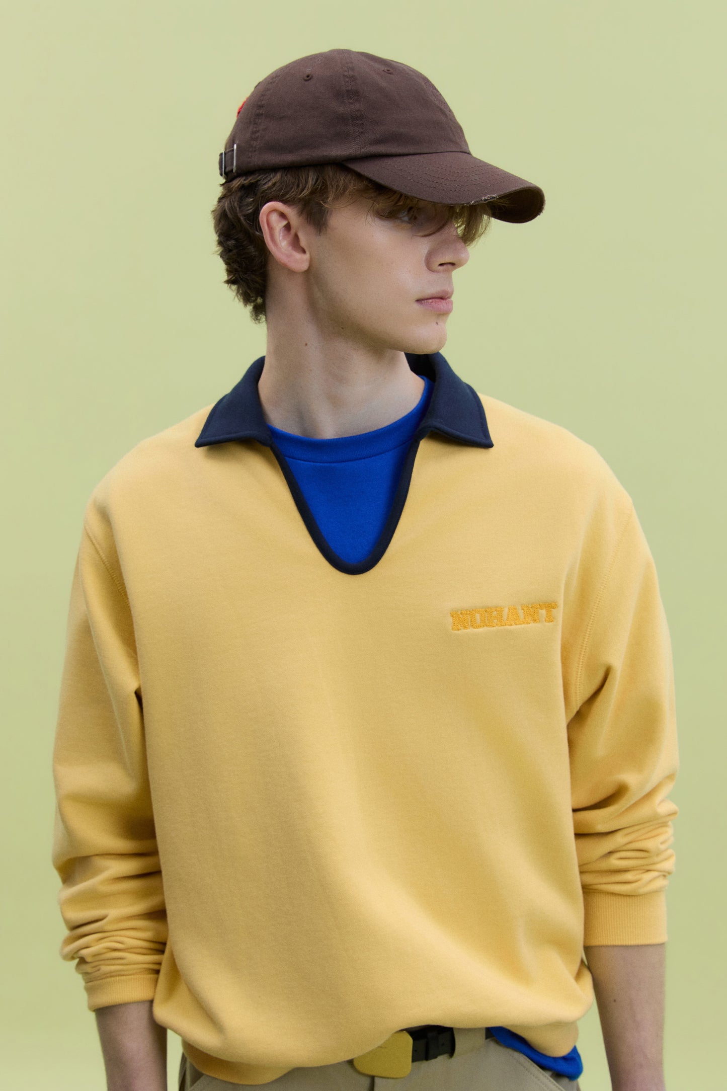 BACK PIXEL LOGO BALL CAP BROWN