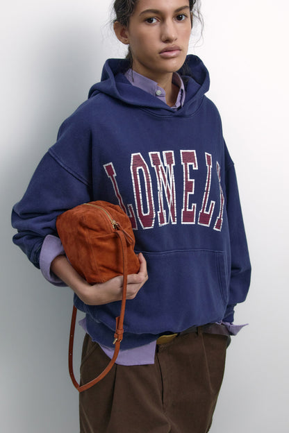 SUEDE PICNIC BAG CAMEL