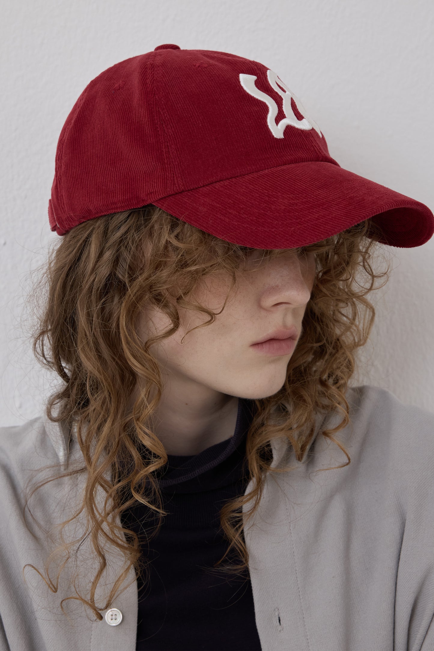 WAVE CITY LAX CORDUROY BALL CAP RED