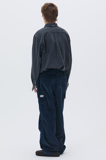 WASHED OXFORD SHIRT CHARCOAL