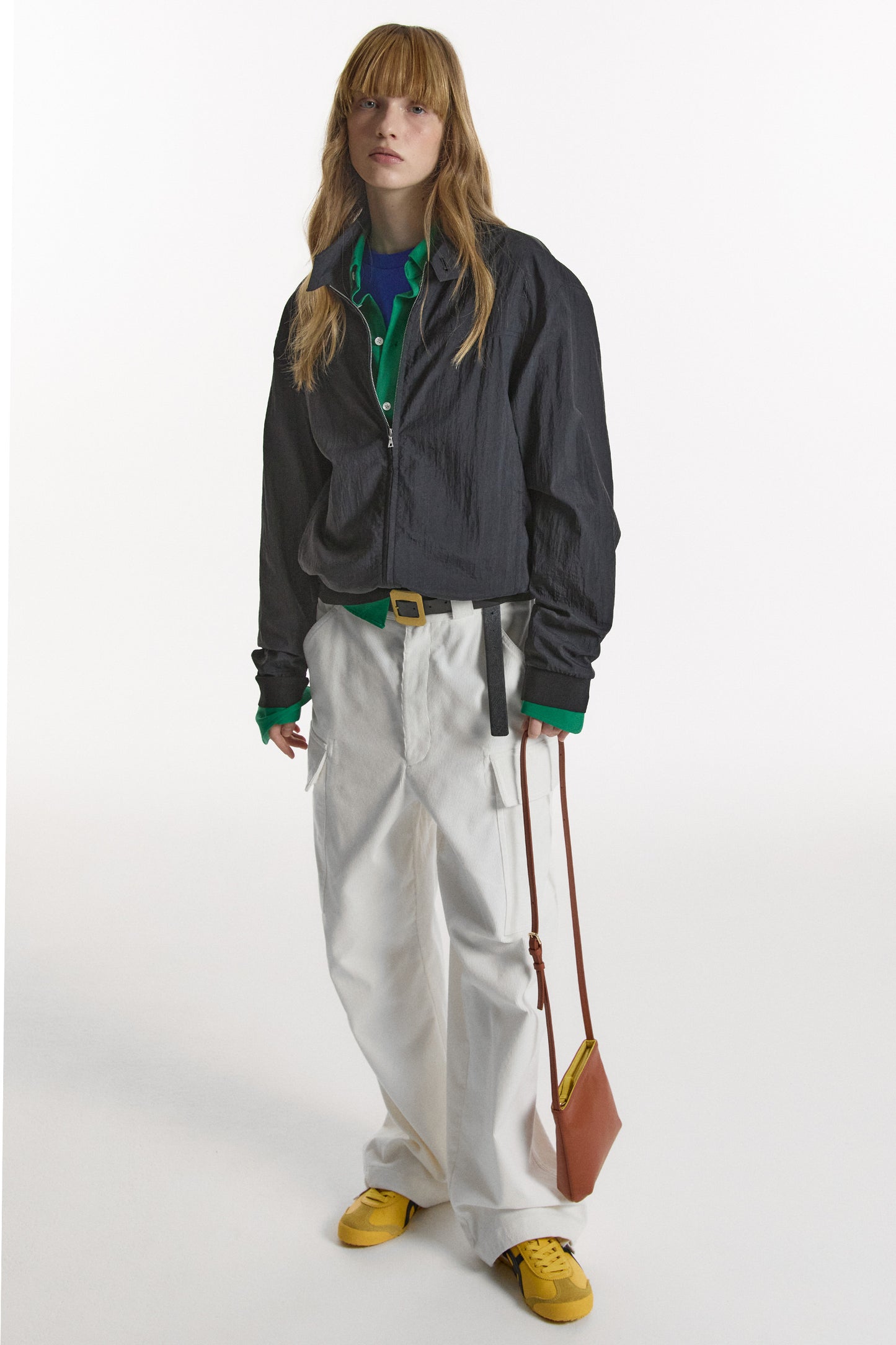 LIGHT STAND-COLLAR BLOUSON BLACK