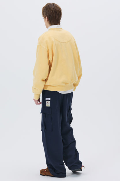 SWEAT UTILITY CARGO PANTS NAVY