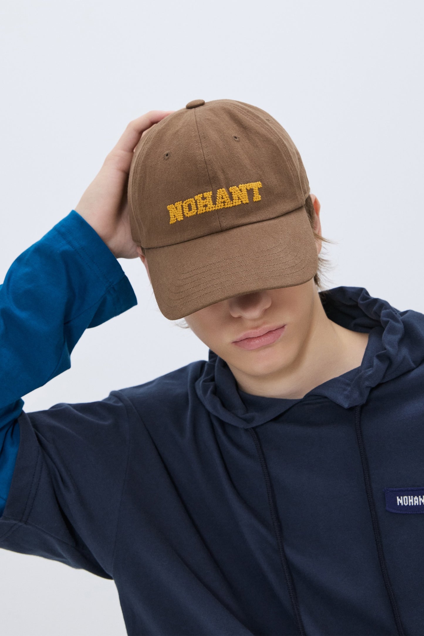 PIXEL LOGO BALL CAP BROWN(STANDARD FIT)