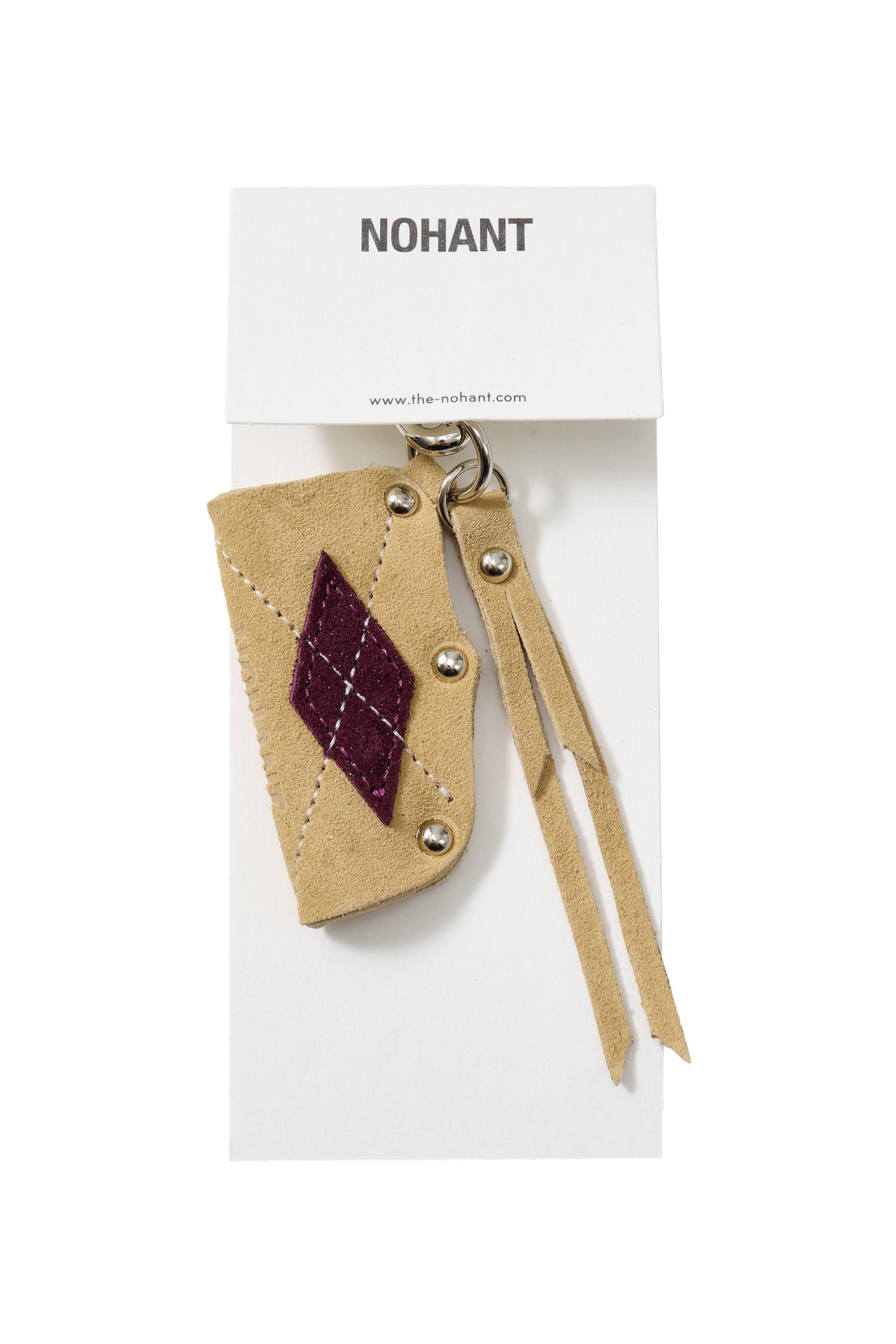 ARGYLE PREPPY LEATHER KEYRING
