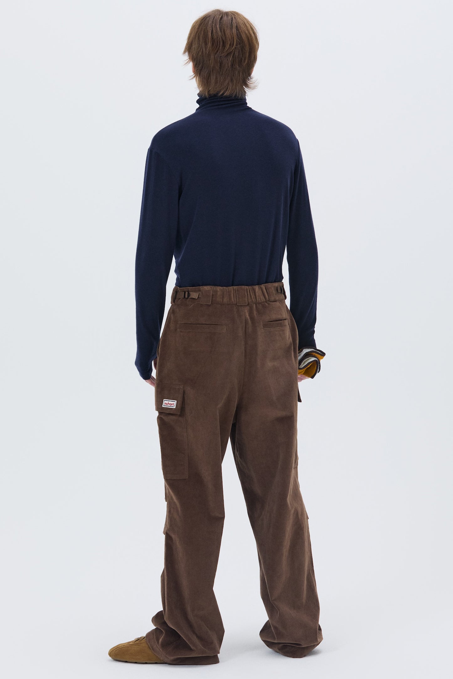CORDUROY UTILITY CARGO PANTS BROWN