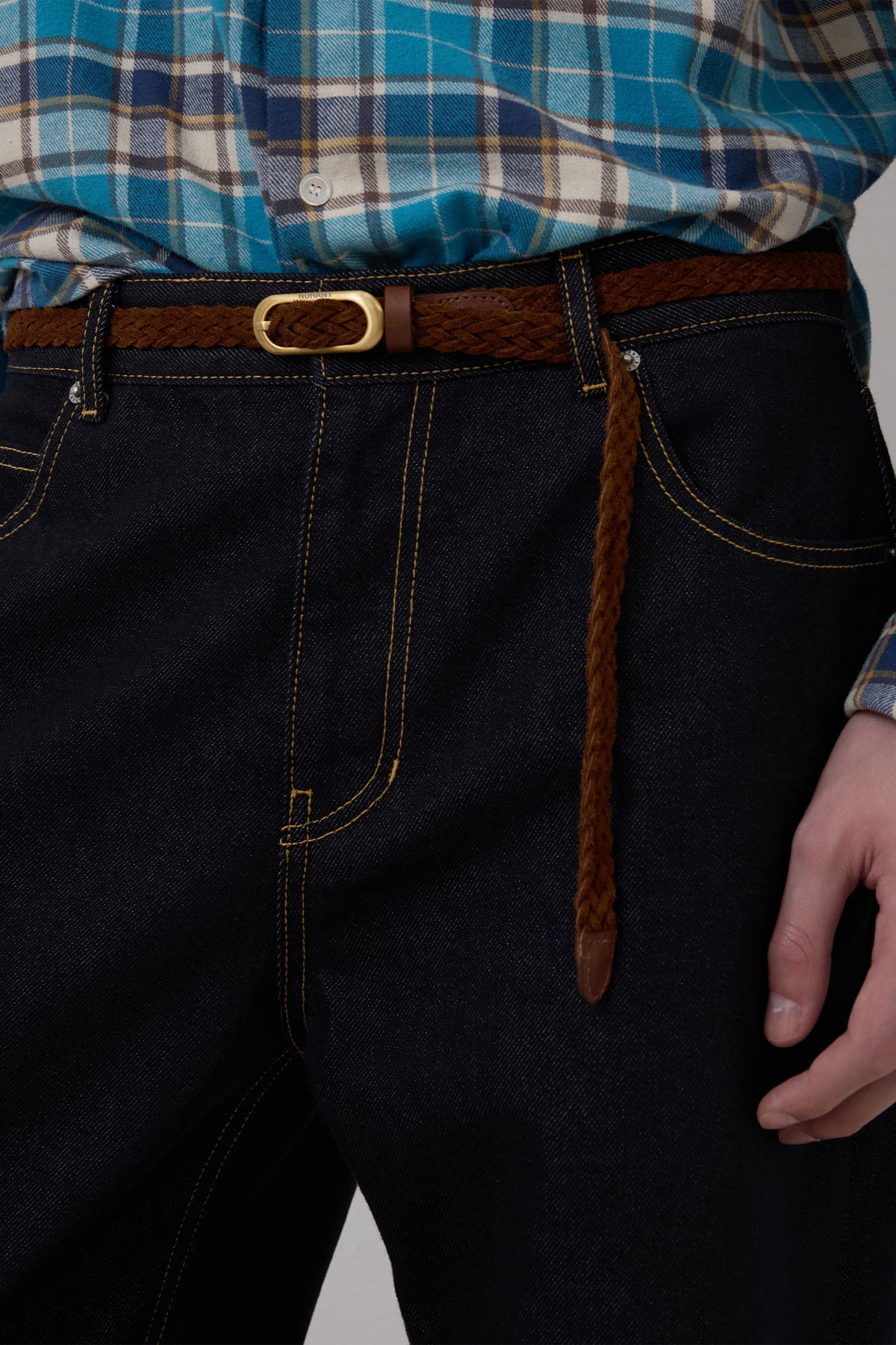 EASY UNIFORM DENIM PANTS DARK BLUE(MEN'S)