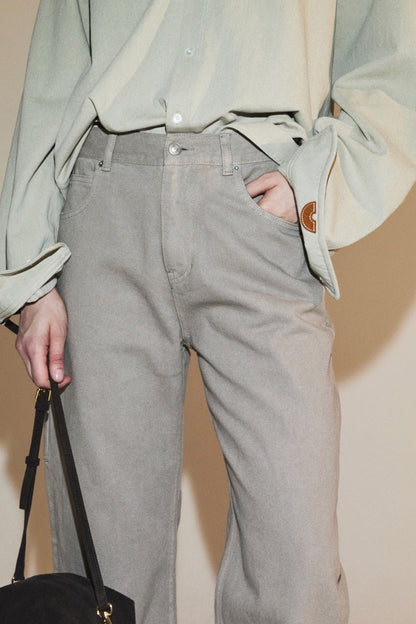 EASY UNIFORM PANTS BEIGE(WOMEN'S)